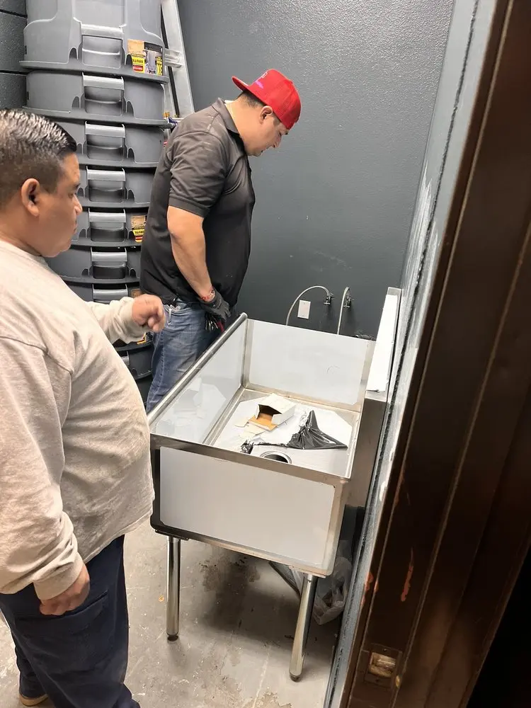 Commercial plumbing and sink installation in Sulphur